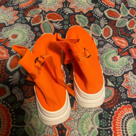Neon Orange Sock Shoes - Picture 3 of 8